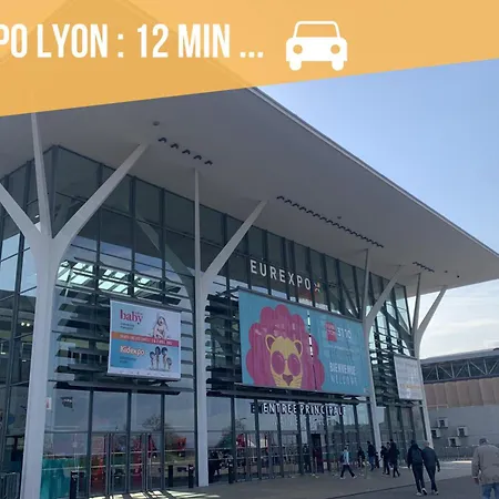 Lägenhet Studio Campagnard Ideal Pour Travailleurs, Proche Eurexpo Et Groupama Stadium